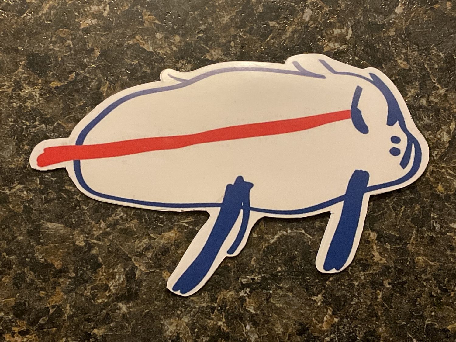 Josh Allen Drawn Buffalo Magnet