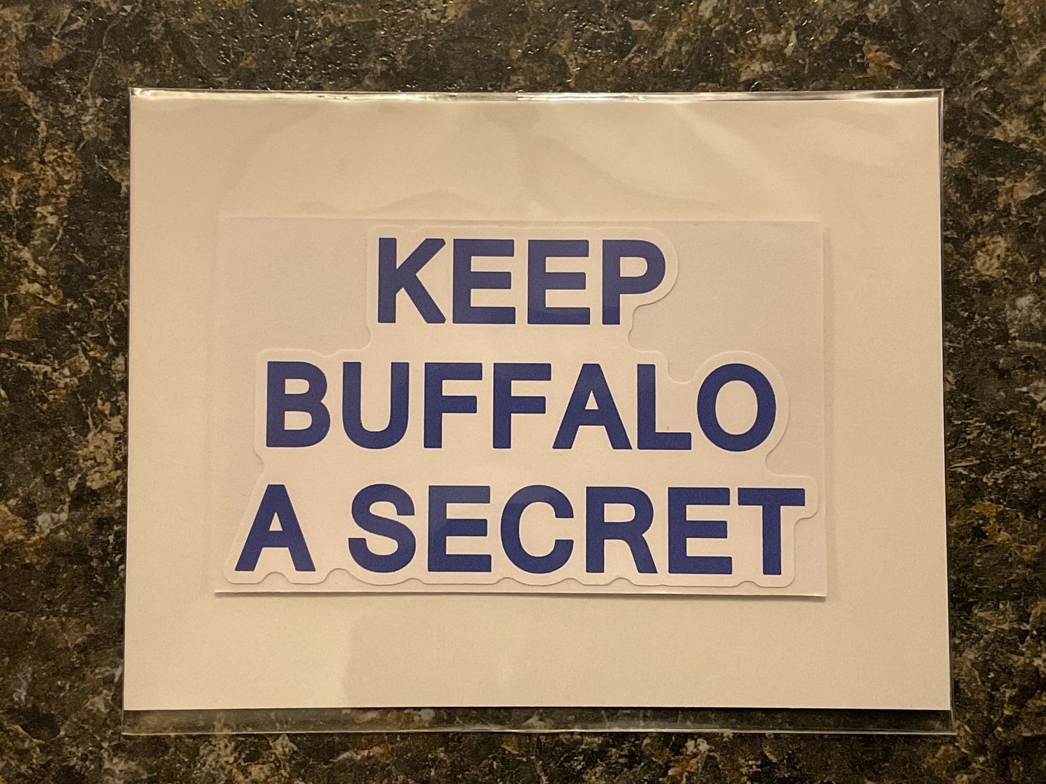 Keep Buffalo A Secret Sticker