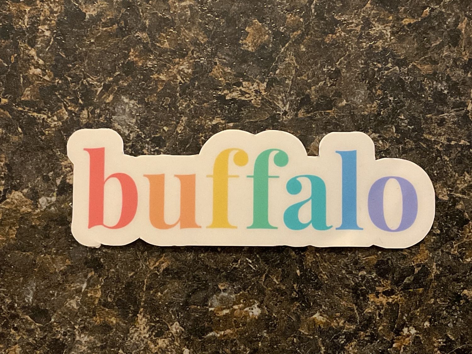Rainbow Buffalo Sticker