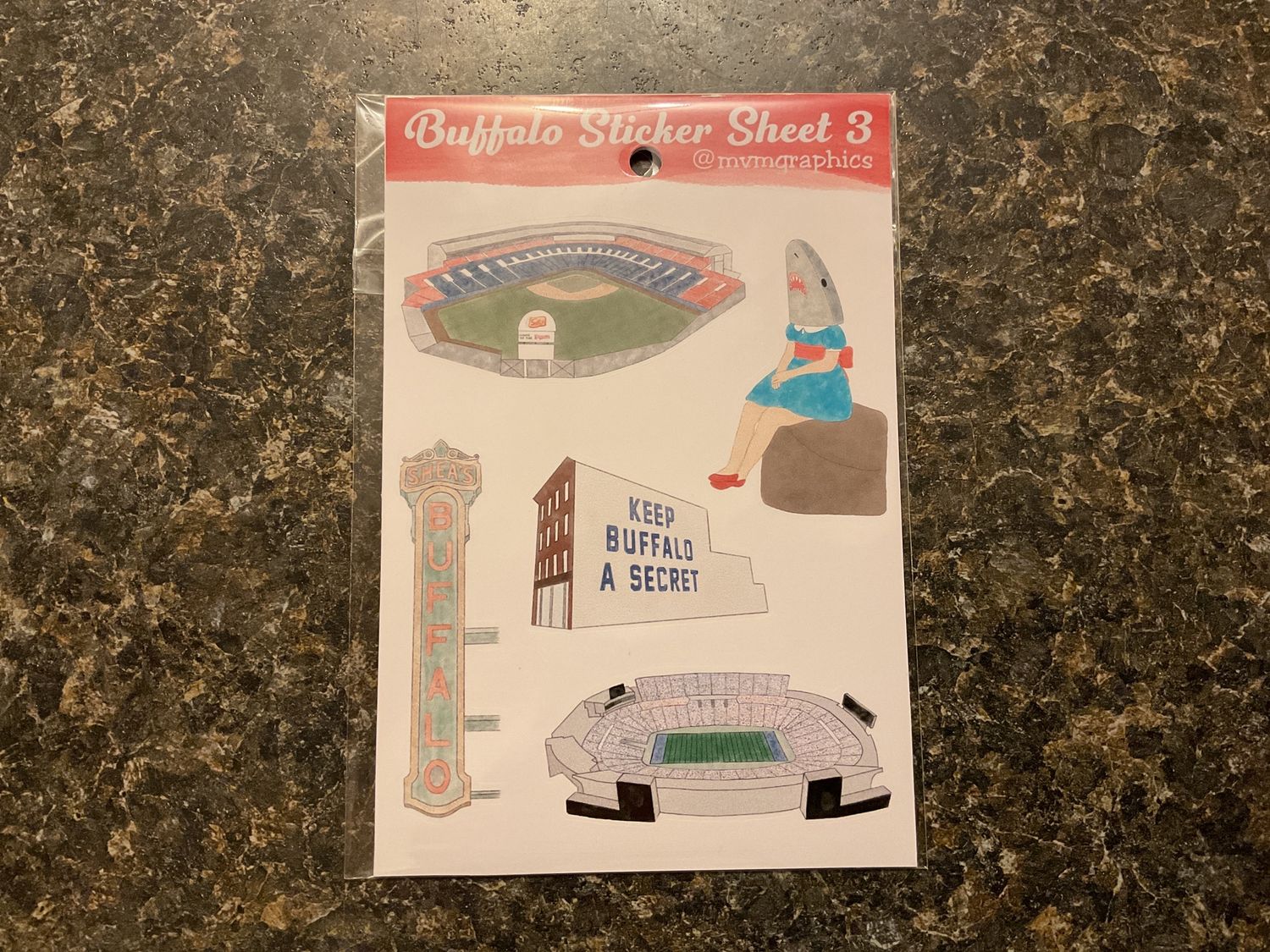 Buffalo Sticker Sheet 3