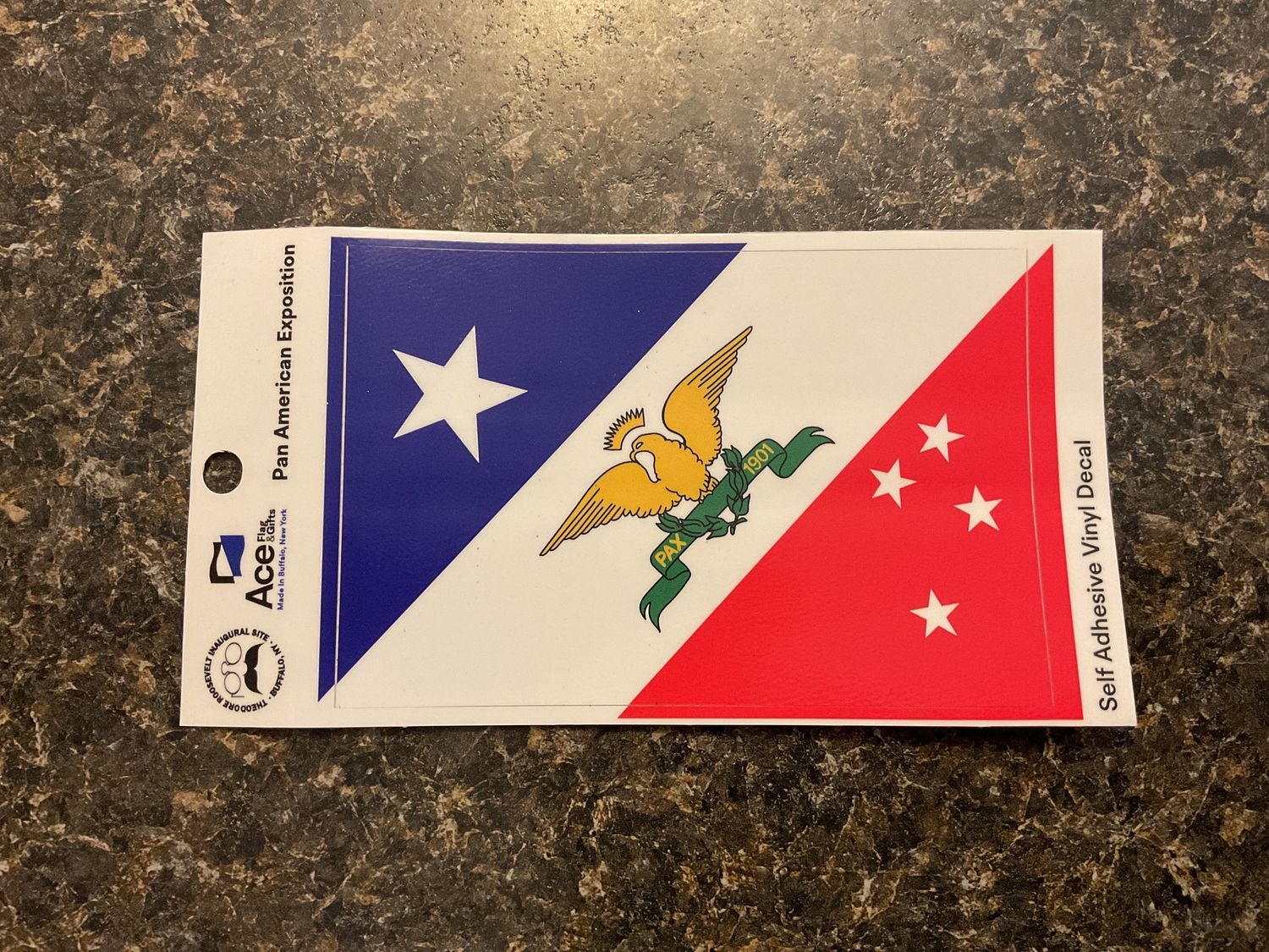 Pan American Flag Vinyl Decal
