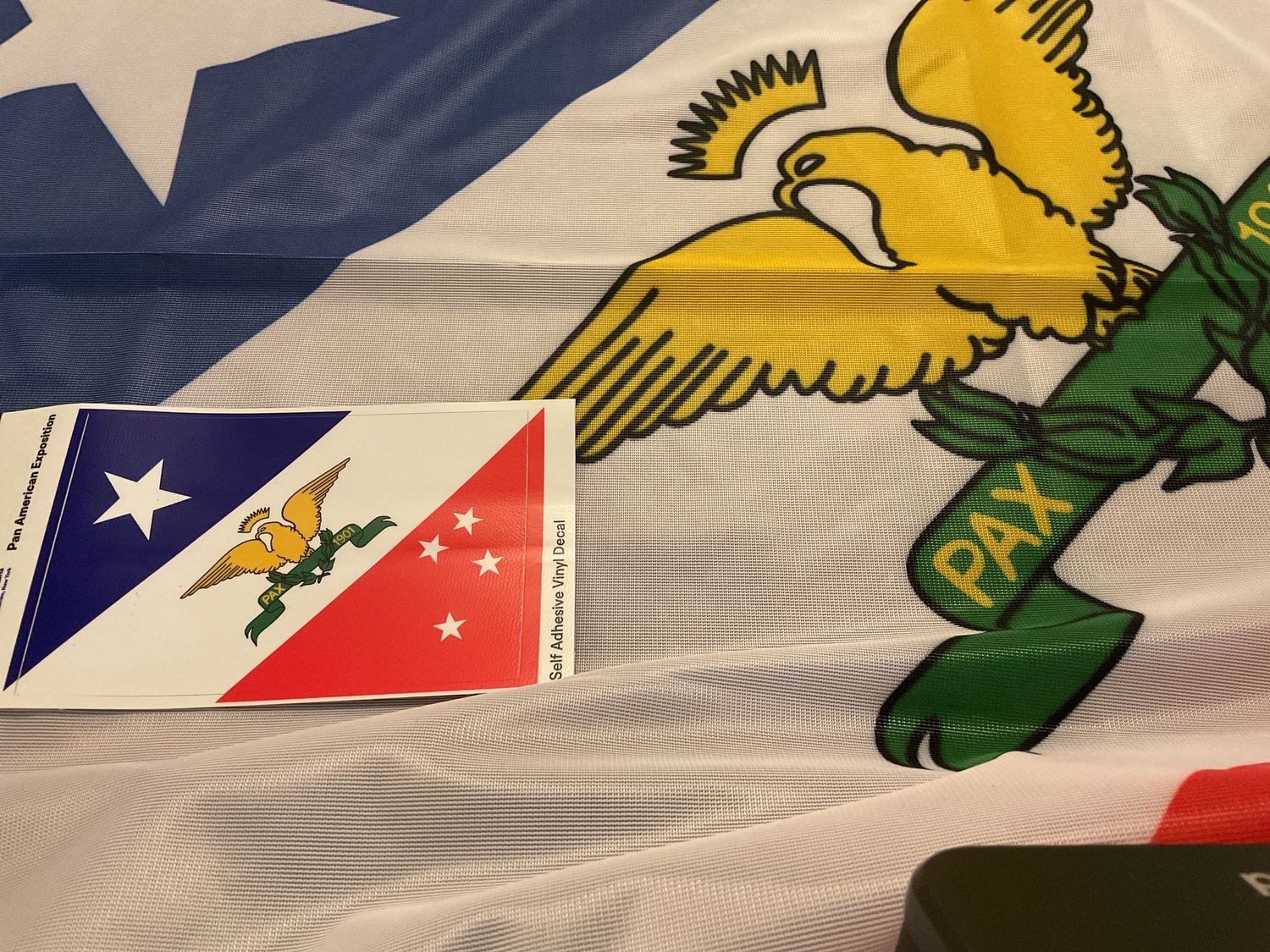 Pan American Exposition 3x5 Flag and Decal Bundle