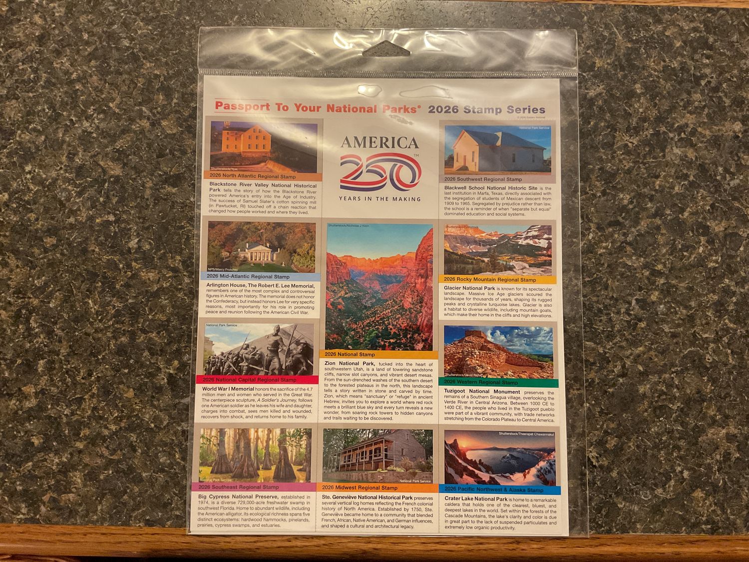 2026 Passport To Your National Parks Stamp Series