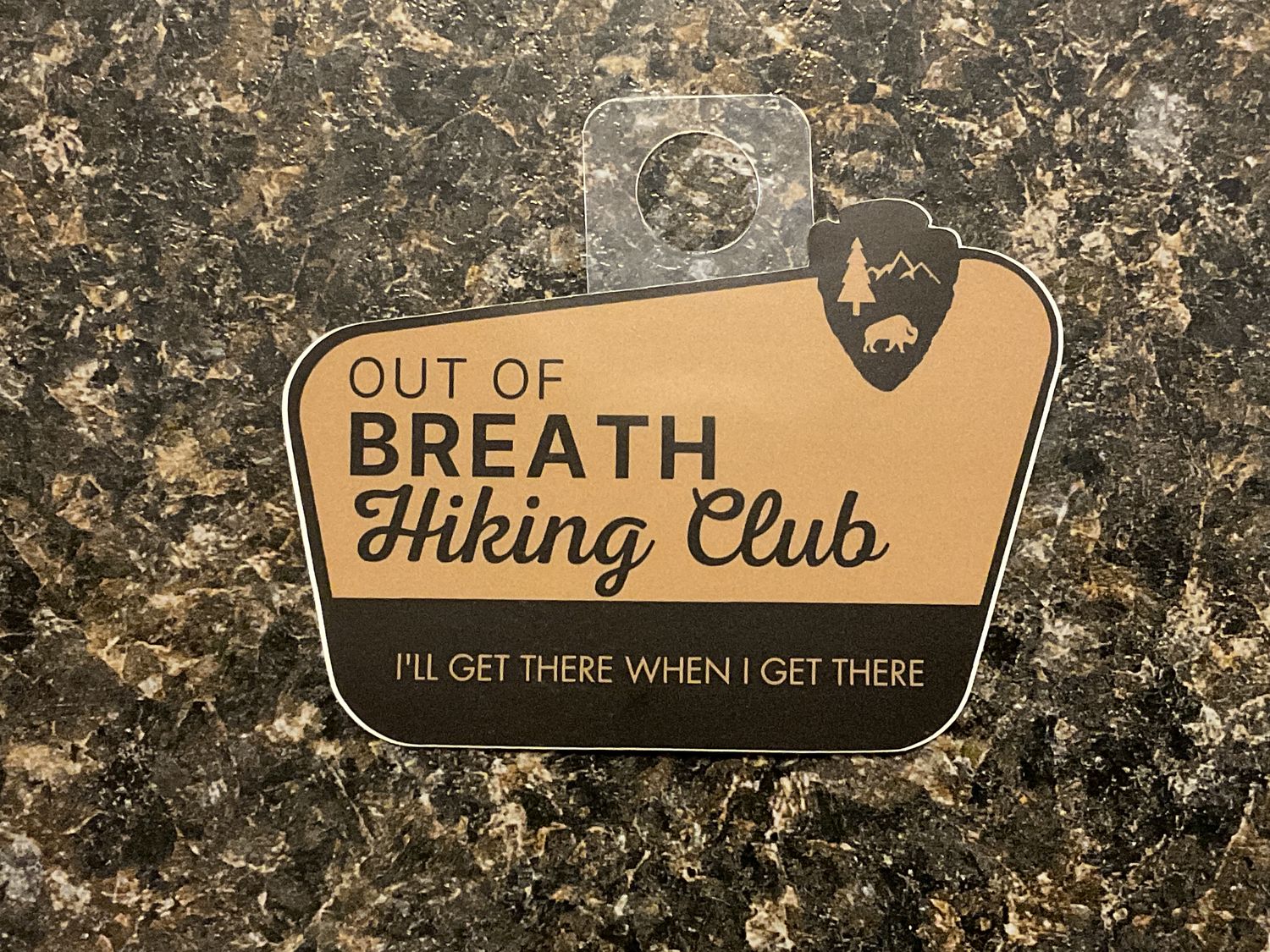 Out Of Breath Hiking Club Sticker