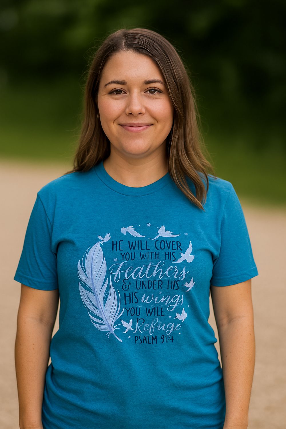 He Will Cover You Shirt (Small)