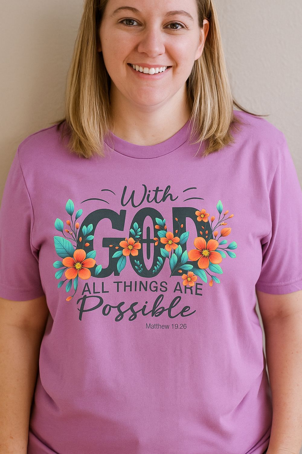 With God All Things Are Possible Shirt (XL)