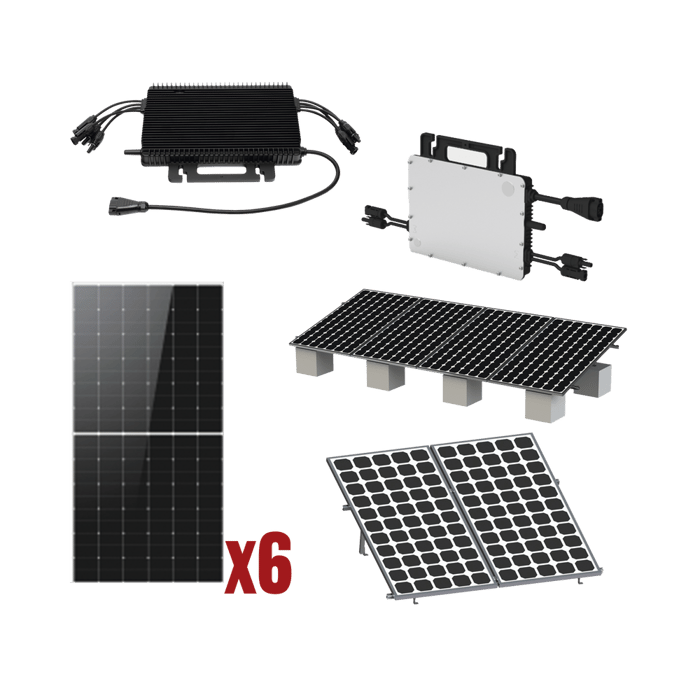 Kit solar de 6 paneles