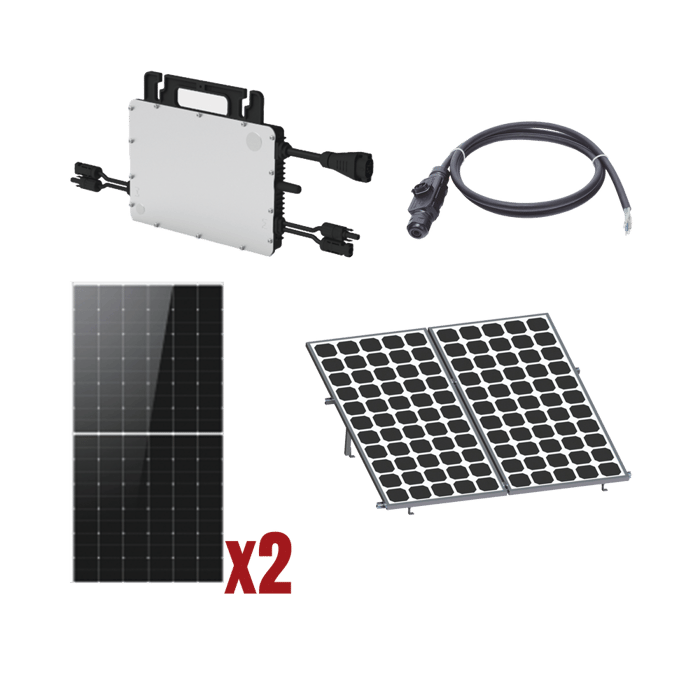 Kit solar de 2 paneles