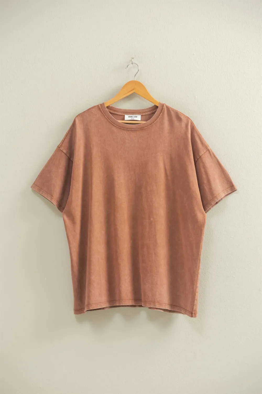 Mineral Washed Oversized Crew Neck Tee