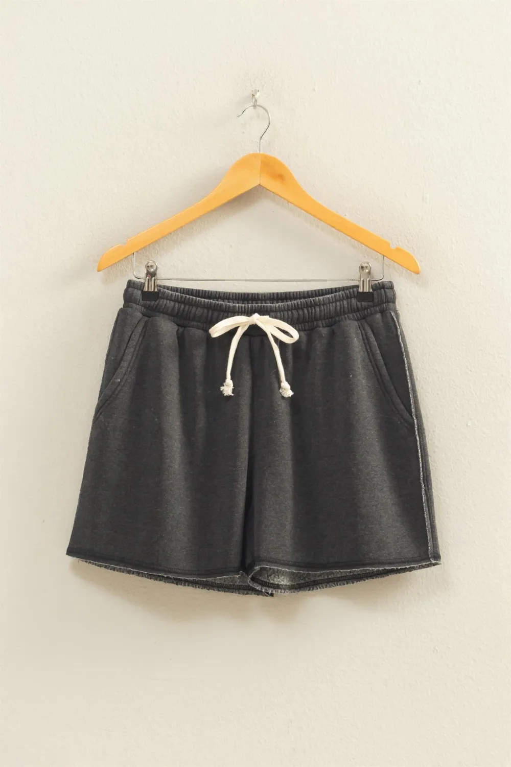 DZ26A328 - Drawstring Burnout French Terry Shorts