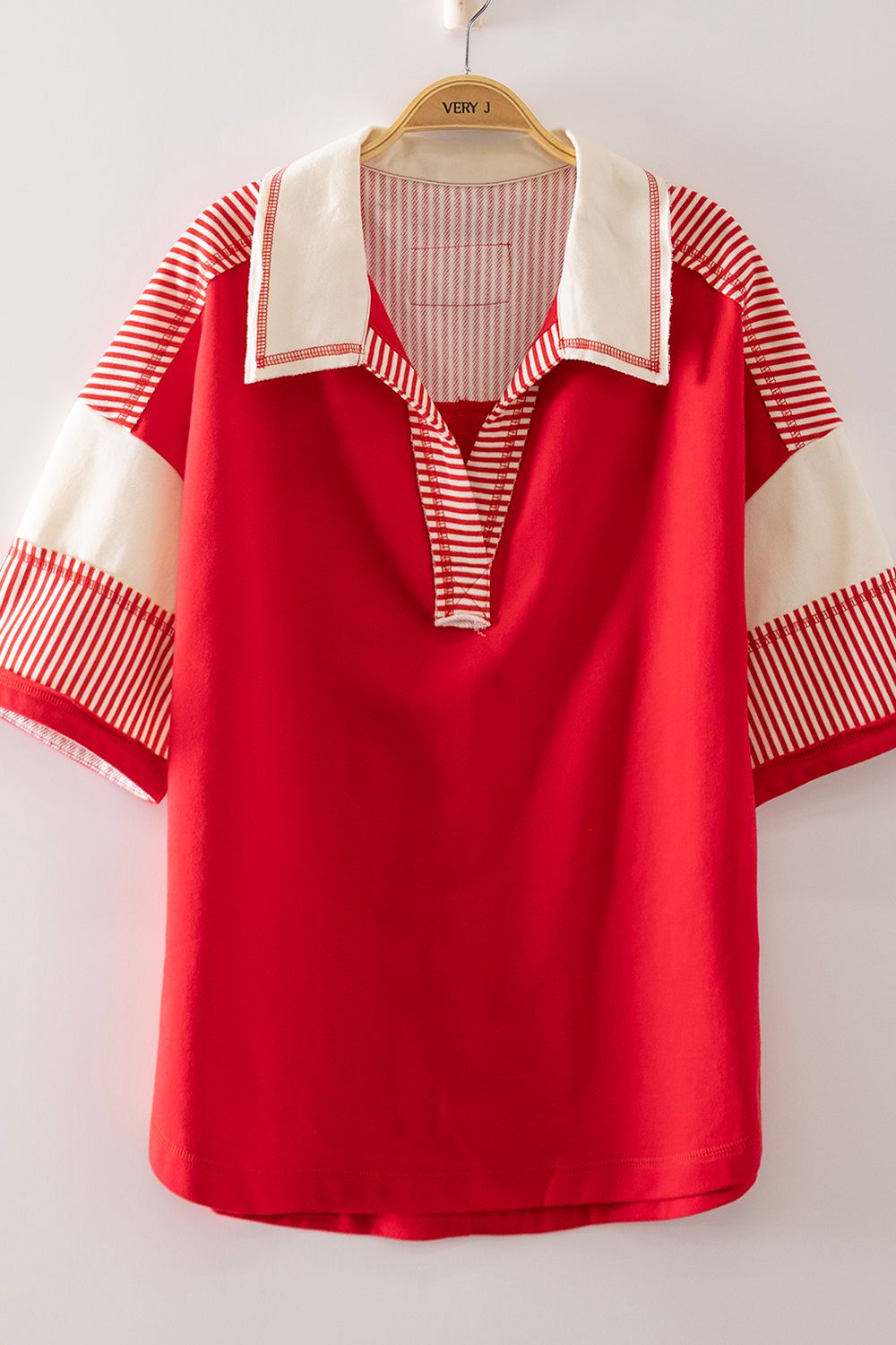 Oversized Half Sleeve Casual Knit Top