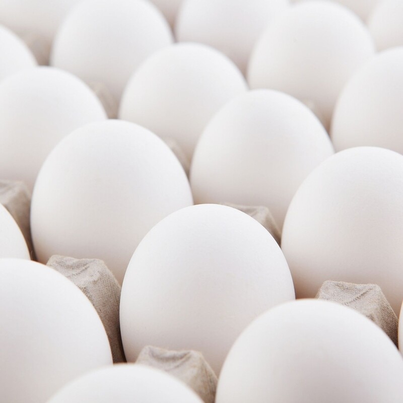  Cage Free White eggs 30pc