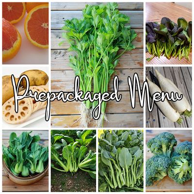 Pre-packaged 6 veggies for 03/08 - 03/14