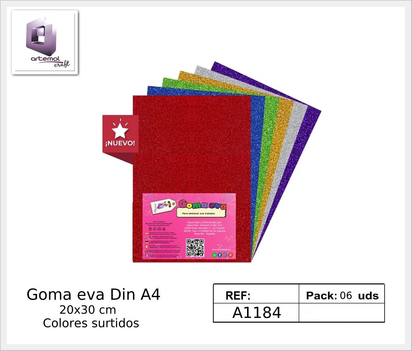 Goma eva purpurina