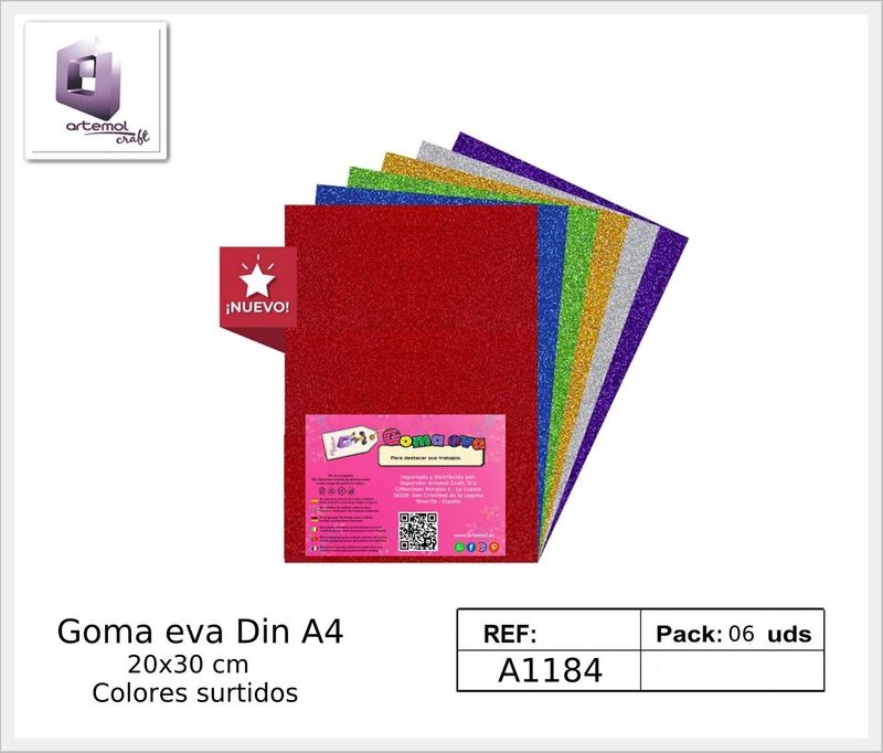 Goma eva purpurina