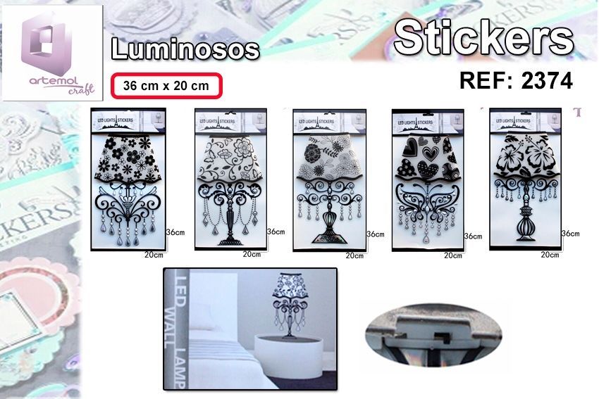 Stickers  lámpara
