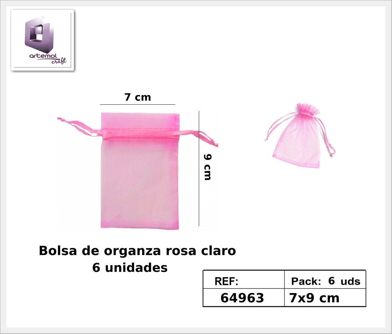 Bolsa de organza
