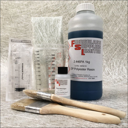 Fibreglass Repair Kit for Boats, Caravans and Cars 1kg