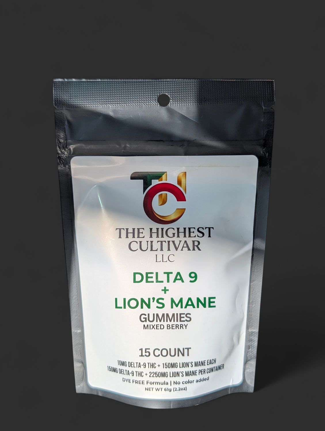 The Highest Cultivar D9 + Lions Mane Gummies