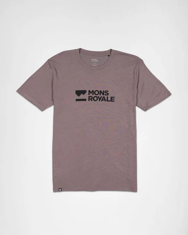 MONS ROYALE MENS ICON MERINO CLASSIC T-SHIRT IRON