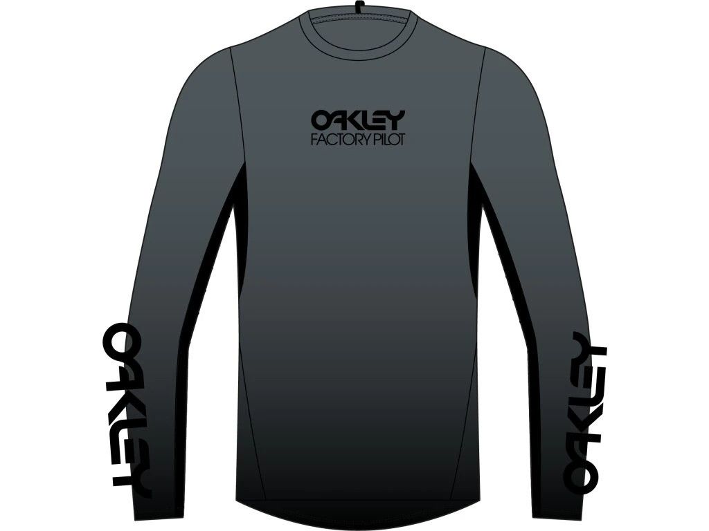 OAKLEY MAVEN COAST LS JERSEY 2.0 GRADIENT BLACK GREY