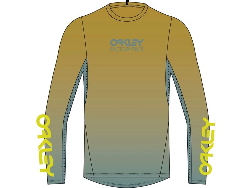 OAKLEY MAVEN COAST LS JERSEY 2.0 GRADIENT SULFIDE PACIFIC