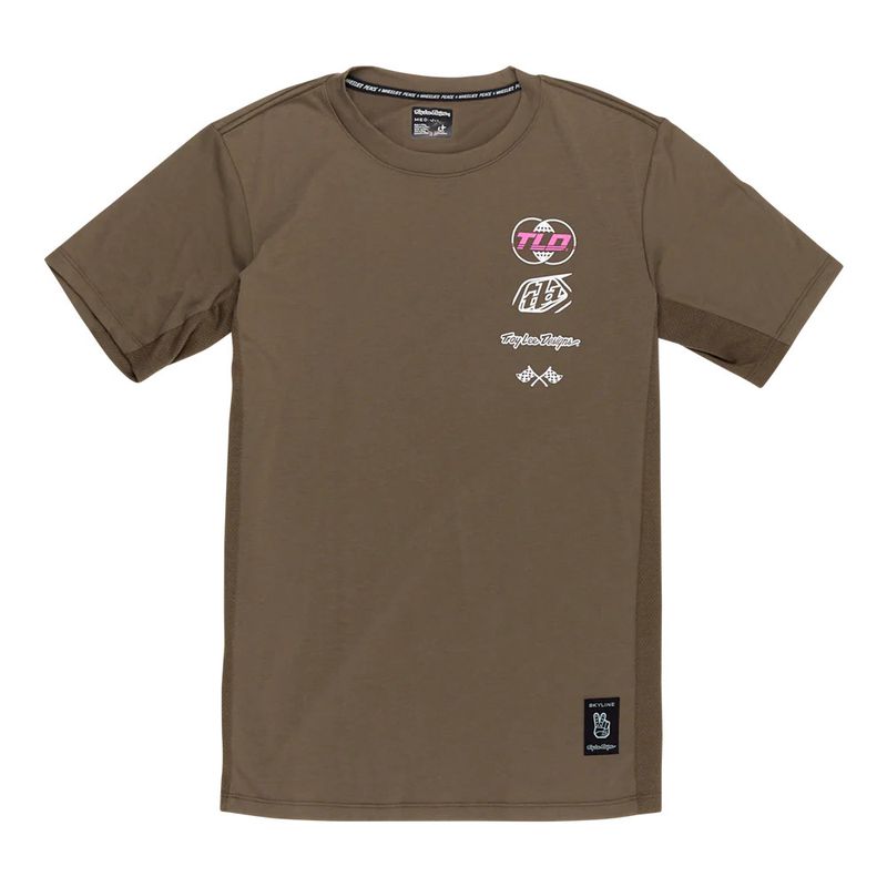 TROY LEE DESIGNS SKYLINE SHORT SLEEVE RIDE TEE CAPER
