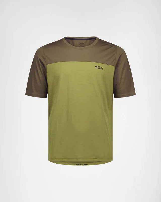 MONS ROYALE DIVERSION MERINO BIKE JERSEY SHORT SLEEVE FERN/OLIVE