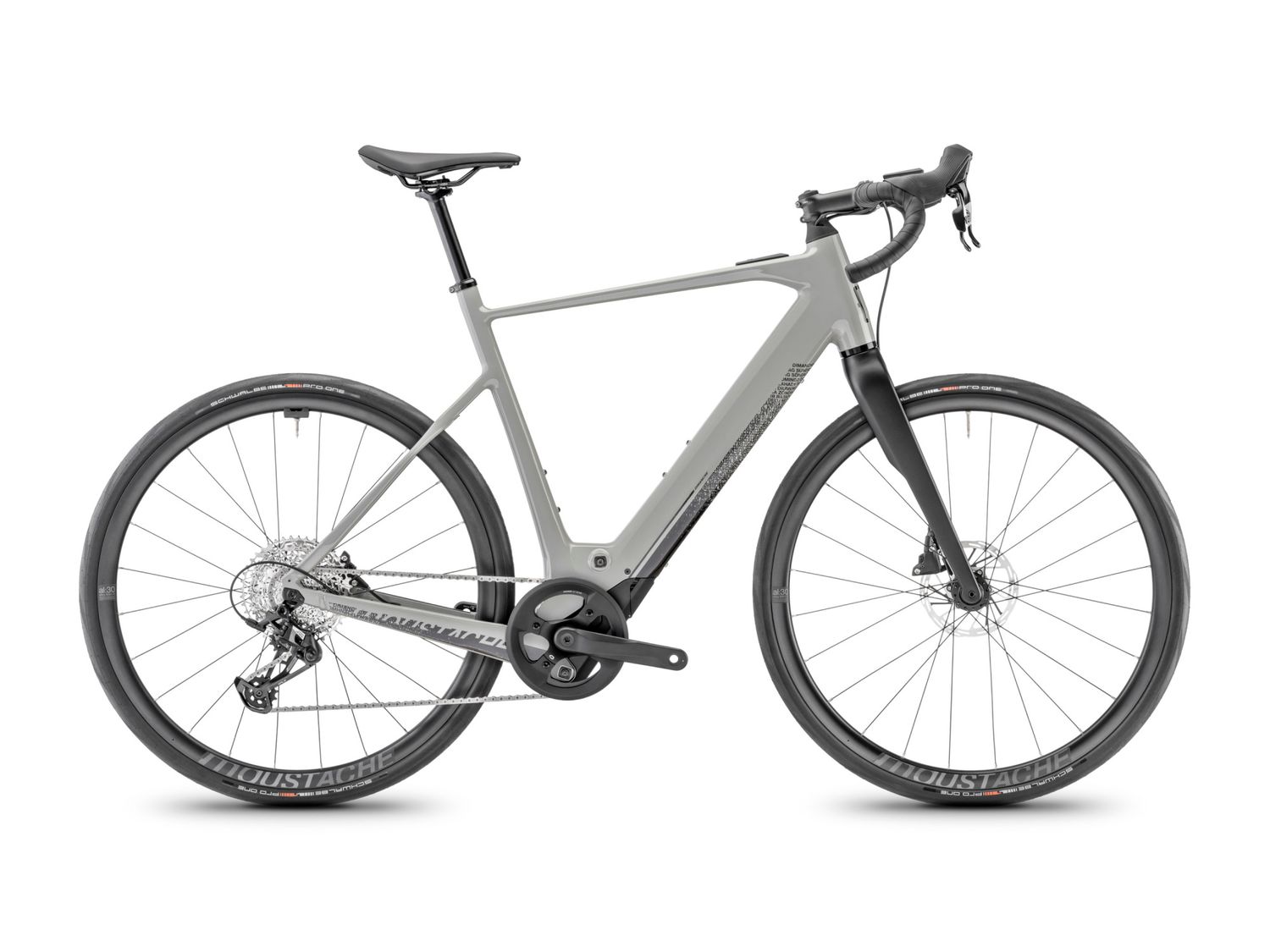 MOUSTACHE DIMANCHE 28 ROAD 4 STANDARD GRIS SILEX BRILLANT