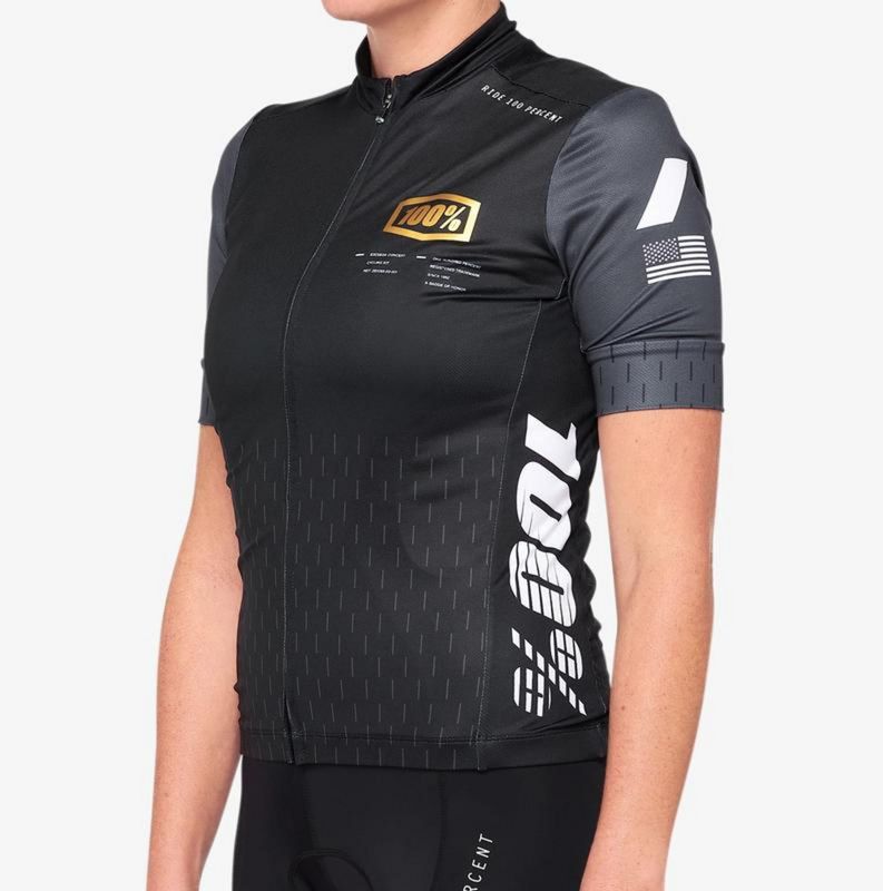 100% EXCEEDA WOMEN'S JERSEY BLACK/CHARCOAL