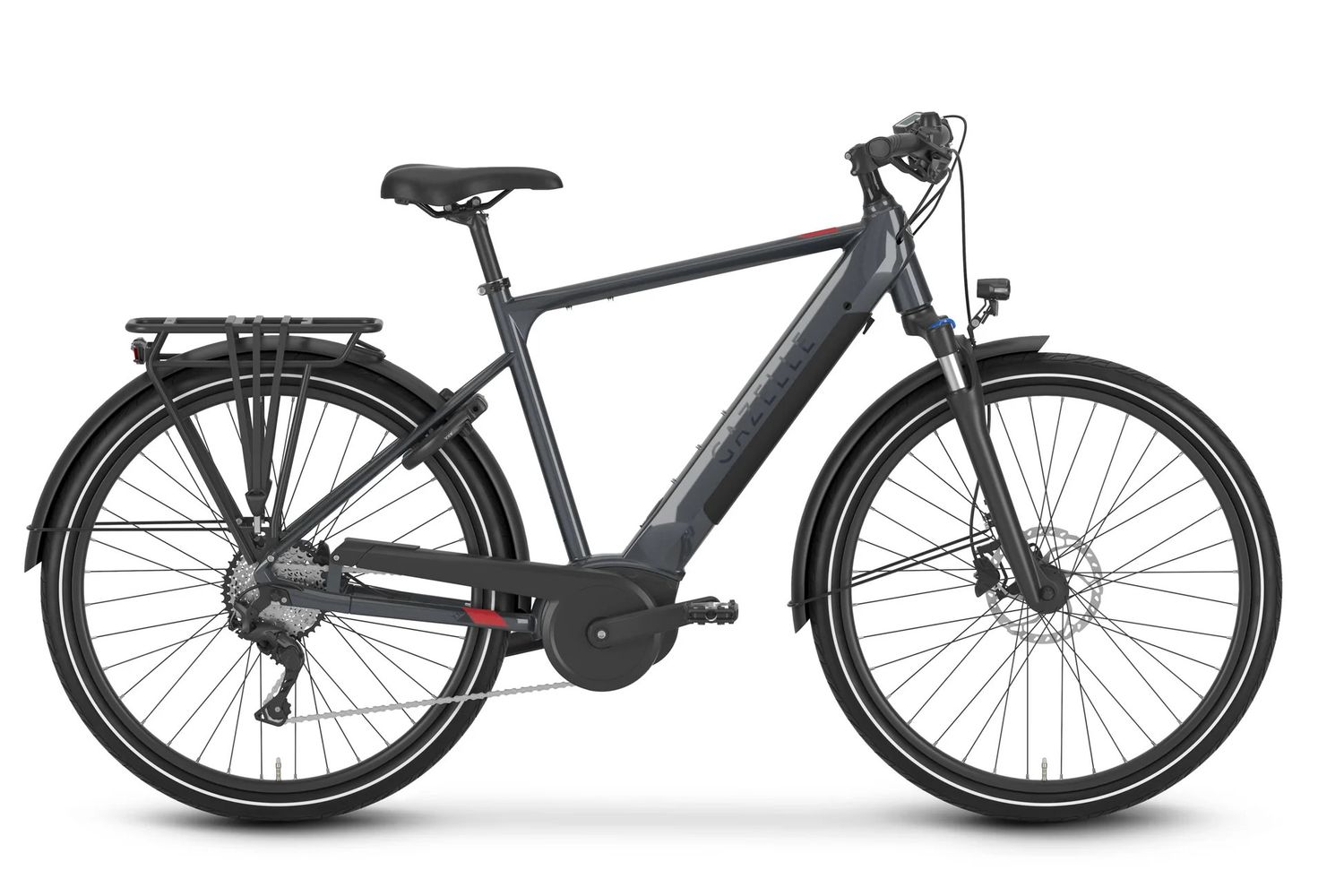 VÉLO GAZELLE MEDEO T10 HIGH-STEP ANTHRACITE GREY