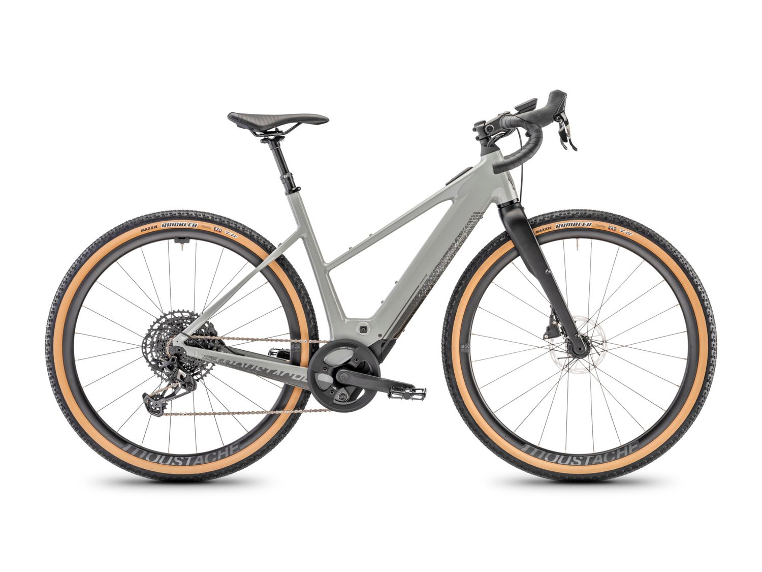 VÉLO MOUSTACHE DIMANCHE 29 GRAVEL 4 OPEN GRIS SILEX BRILLANT