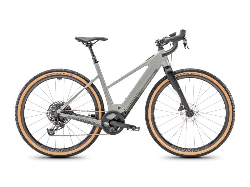VÉLO MOUSTACHE DIMANCHE 29 GRAVEL 4 OPEN GRIS SILEX BRILLANT