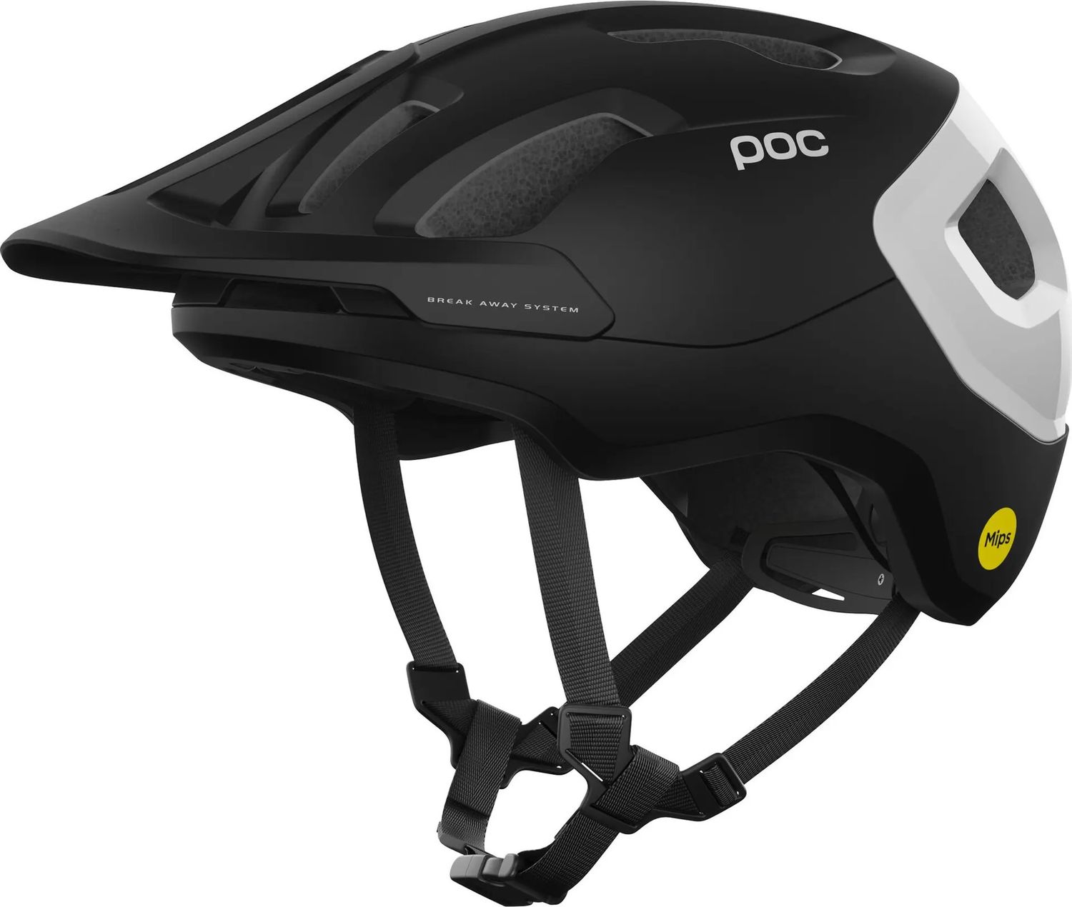 CASQUE POC AXION RACE MIPS URANIUM BLACK MATTE/HYDROGEN WHITE