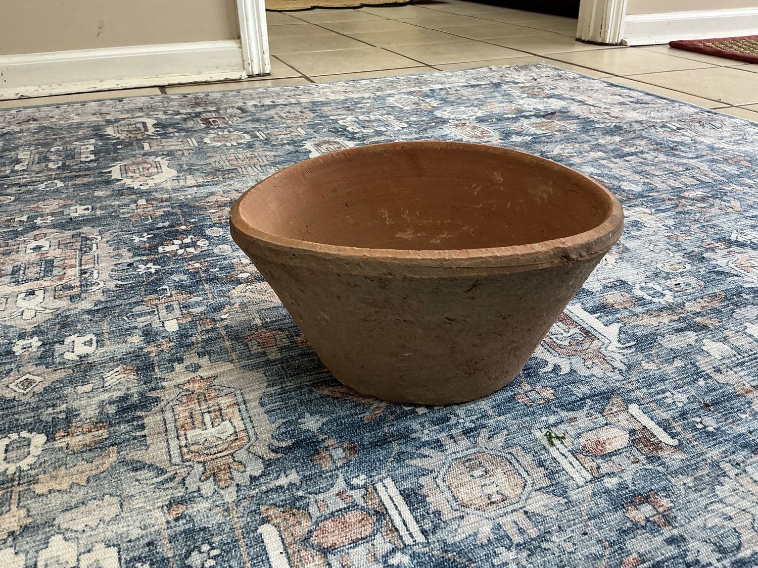 Terra cotta oval pot