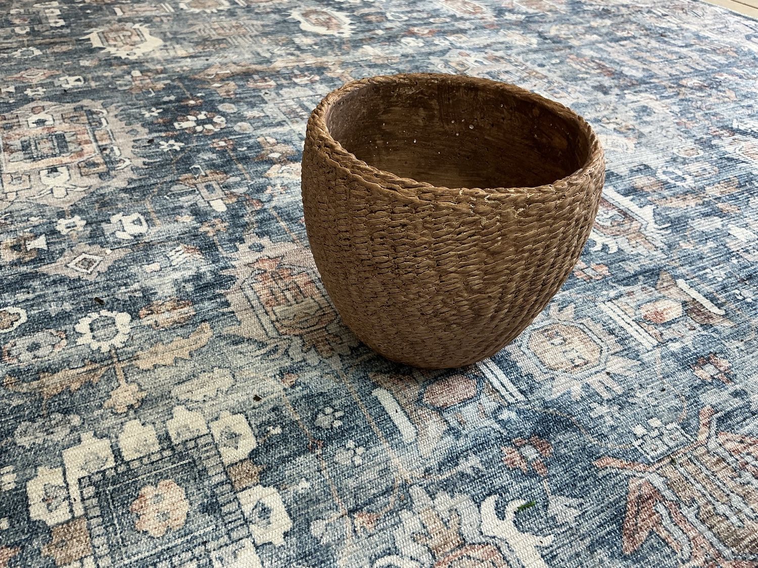 Pedro Basket Cement Pot