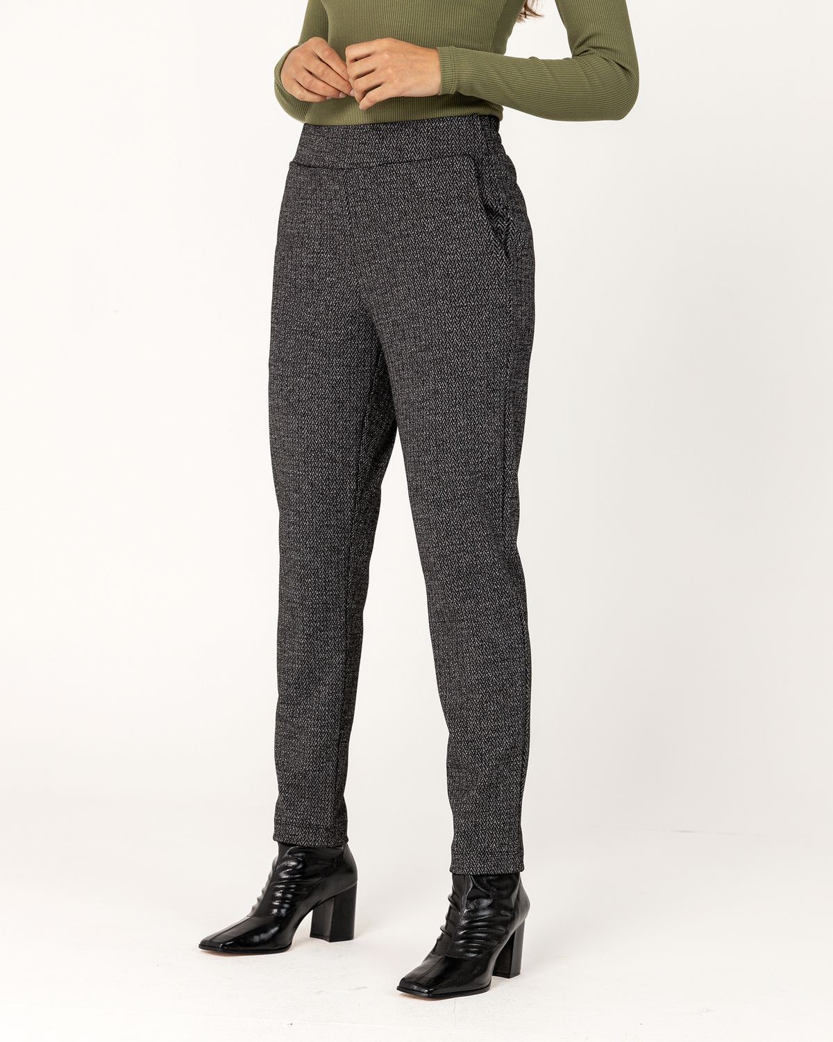 Jacquard Pants with Pockets