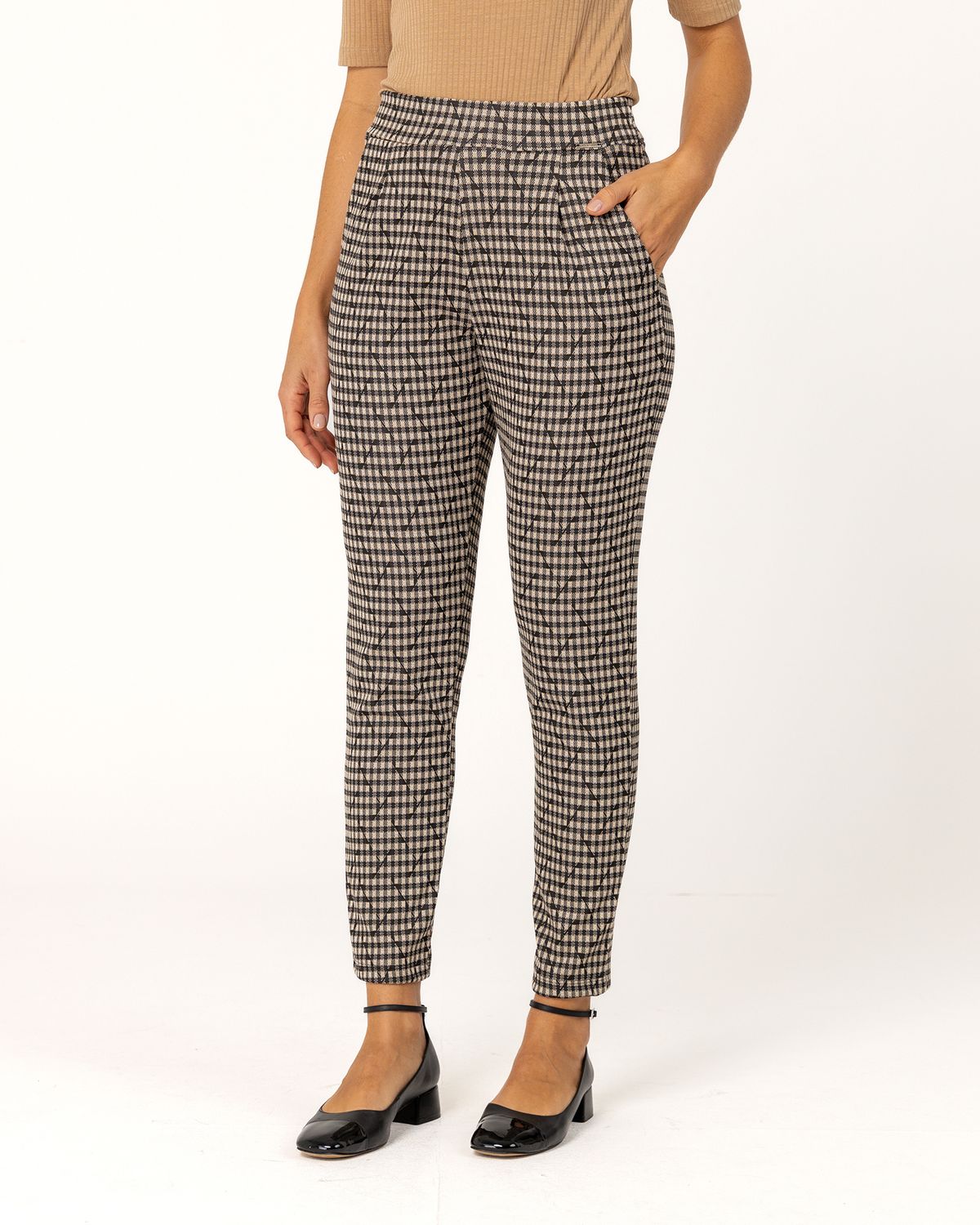 Plaid Jacquard Pants