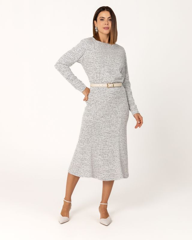 Women&#39;s Ribbed Texture Skirt