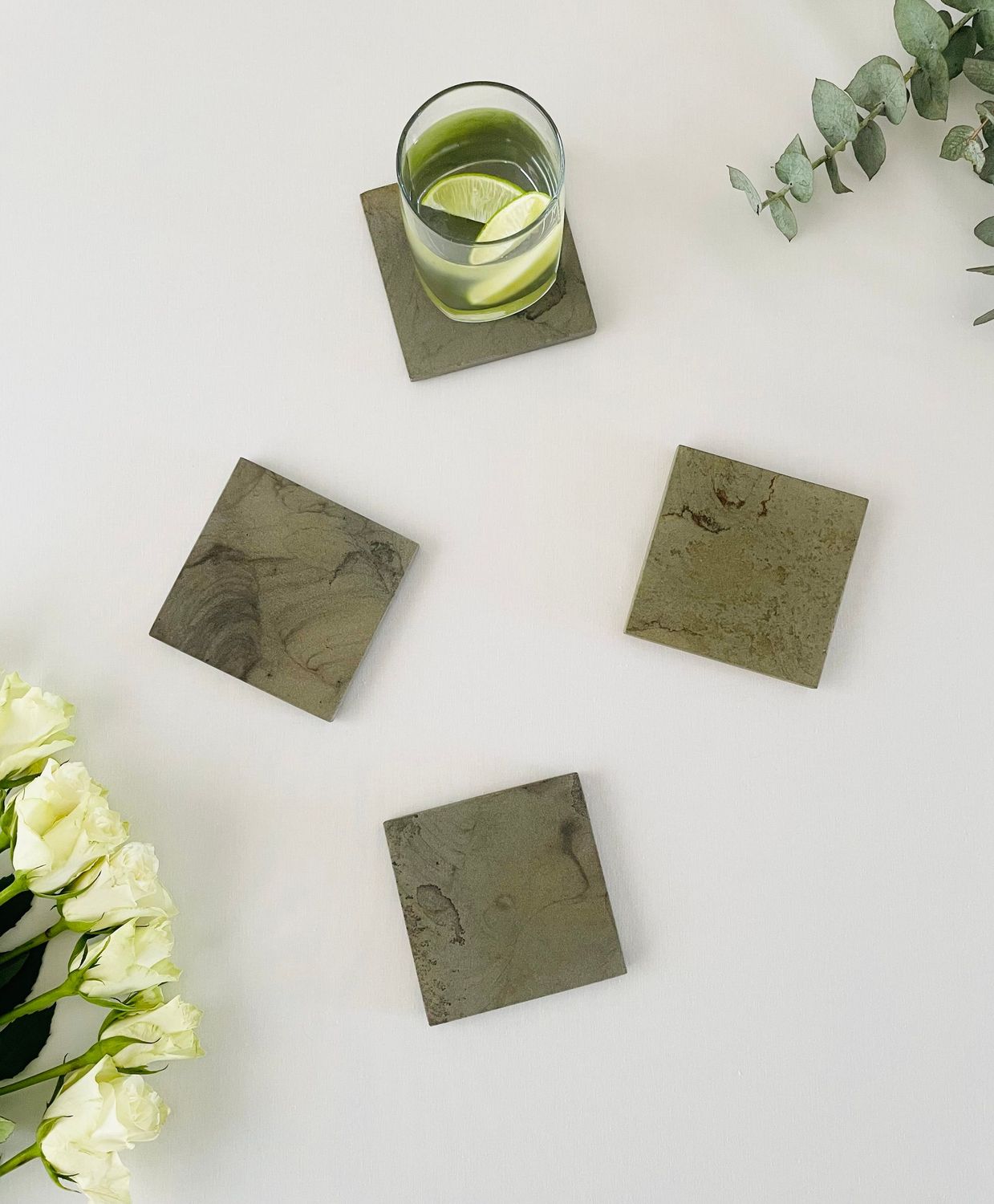 Single Yorkstone Coaster - Square