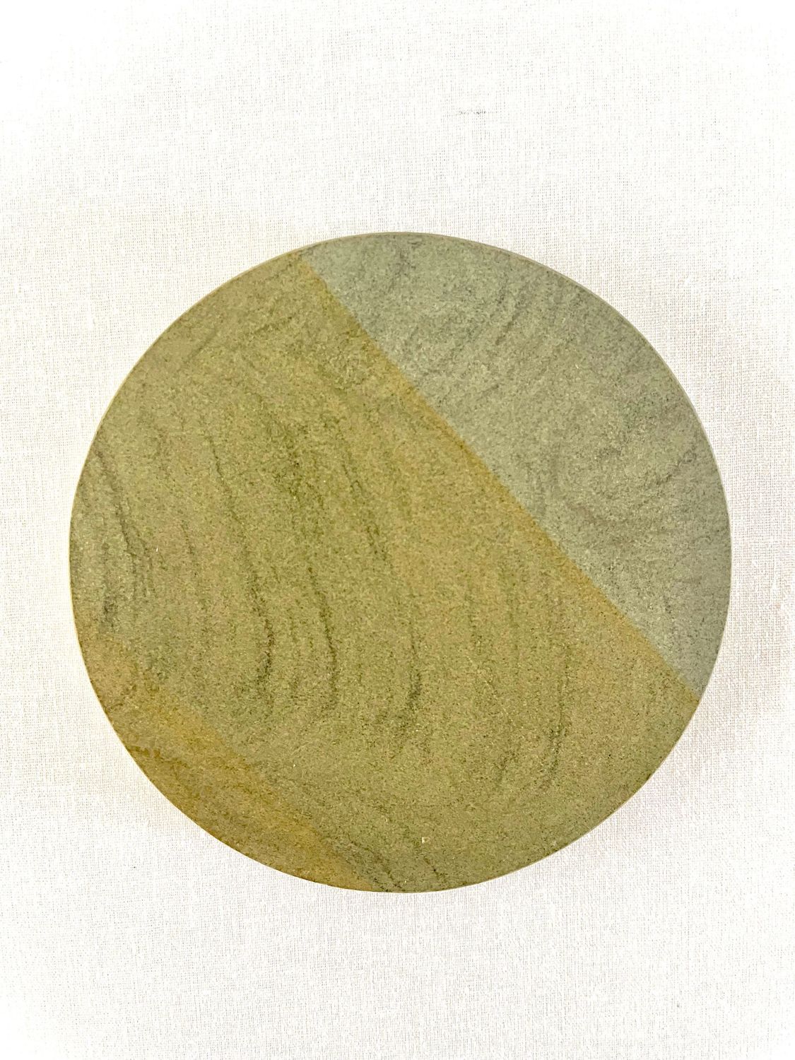 Single Round Yorkstone Coaster in Dune