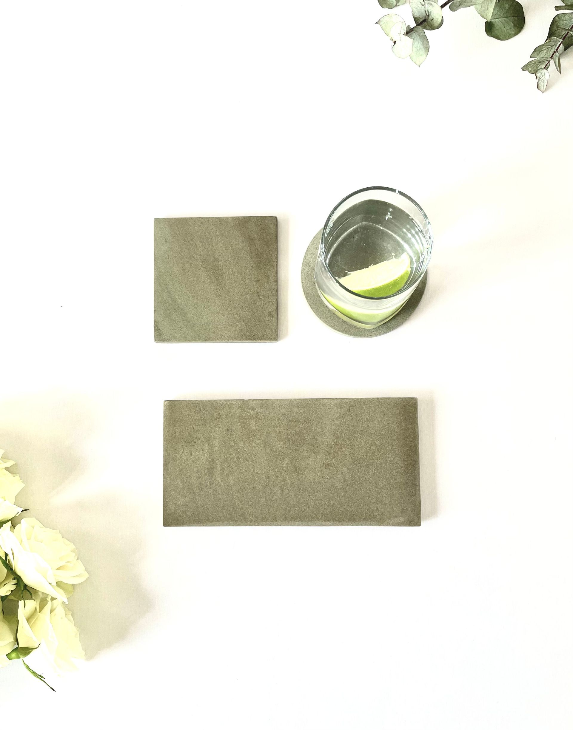 Long Yorkstone Coaster in Silver