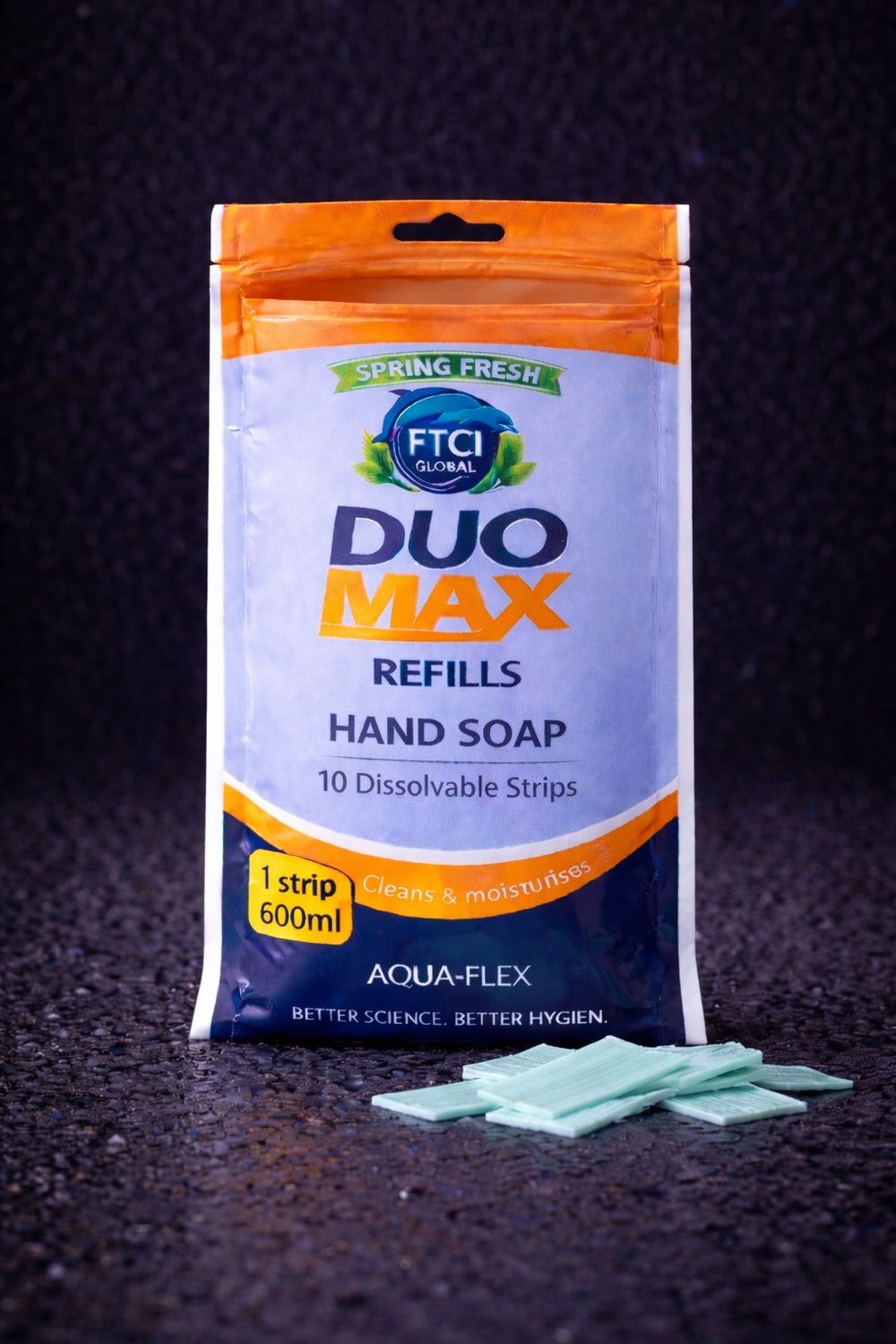 Hand soap refill strips