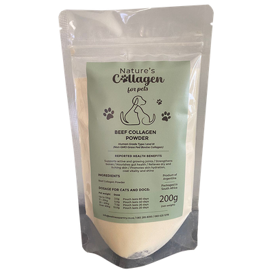 Pure Hydrolysed Collagen Powder for Pets 200g Pouch