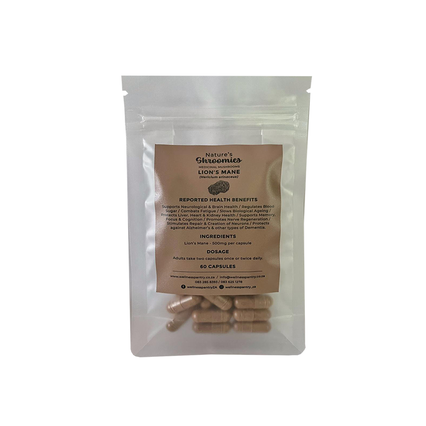 Lion’s Mane Mushroom Dual-Extract Capsules (60)