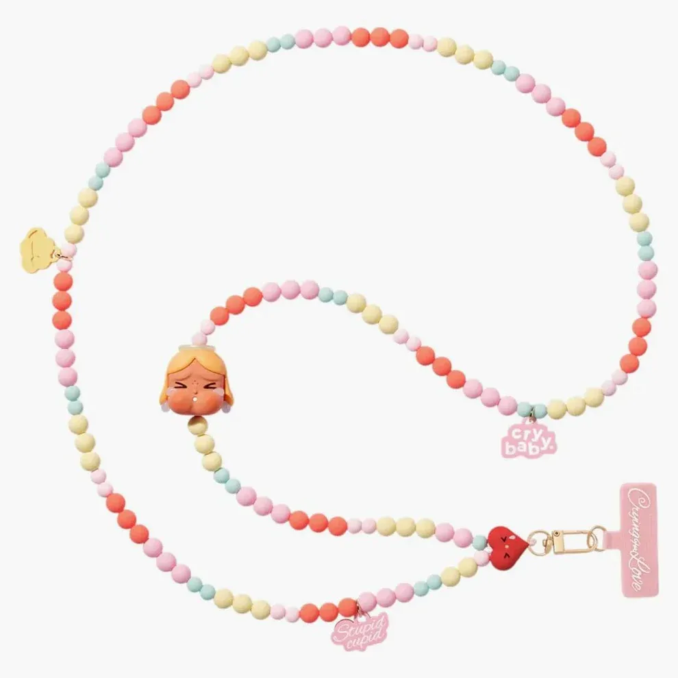 Pop Mart Crybaby Crying For Love Series Stupid Cupid Phone Charm