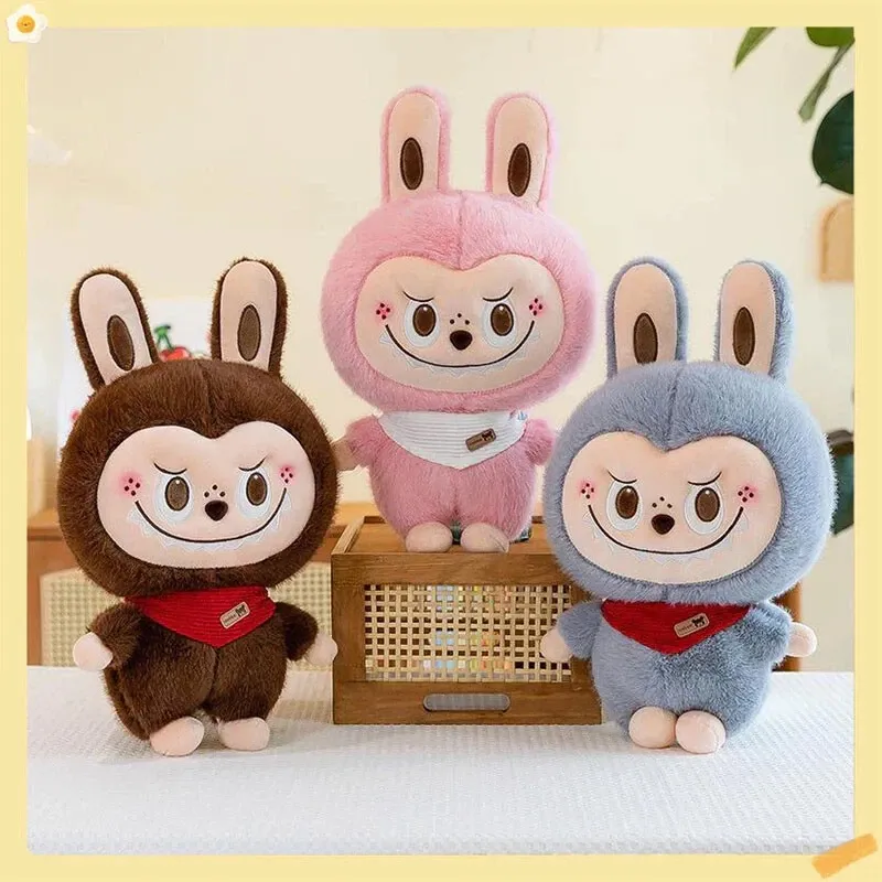 Labubu Plush Toy Big Eye Labubu Bunny Doll Cartoon Stuffed Labubu Plush Stuffed
