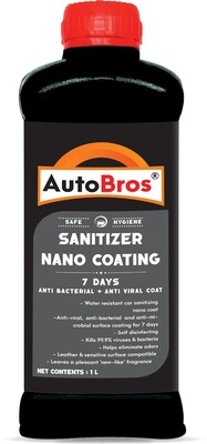 Auto Bros Sanitizer Coating | Anti-Viral, Anti-Bacterial & Anti-Microbial | Lasts for 7 Days | Pleasant Fragrance | 1 L |