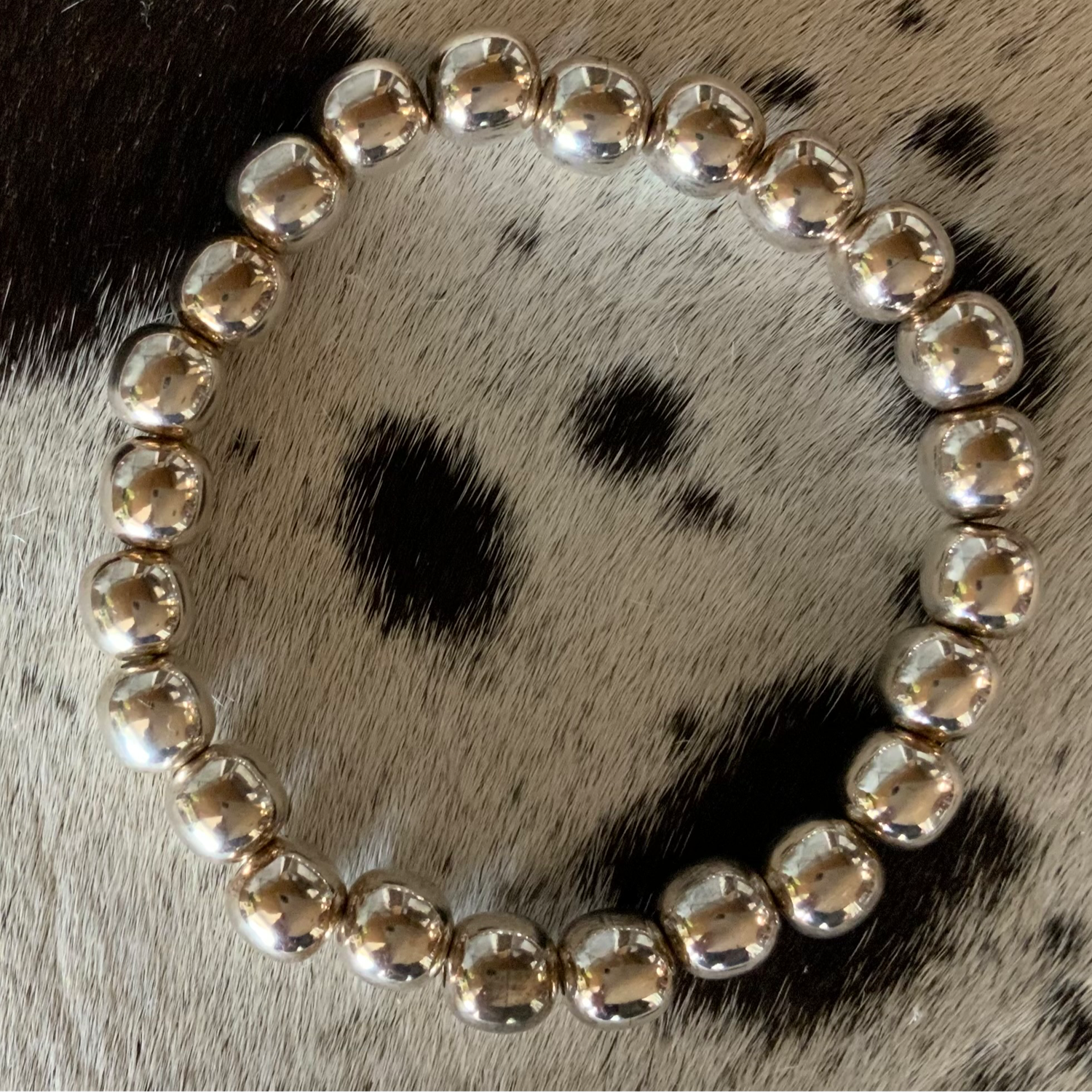 BRACELET 8MM BALL STRETCHY T4223