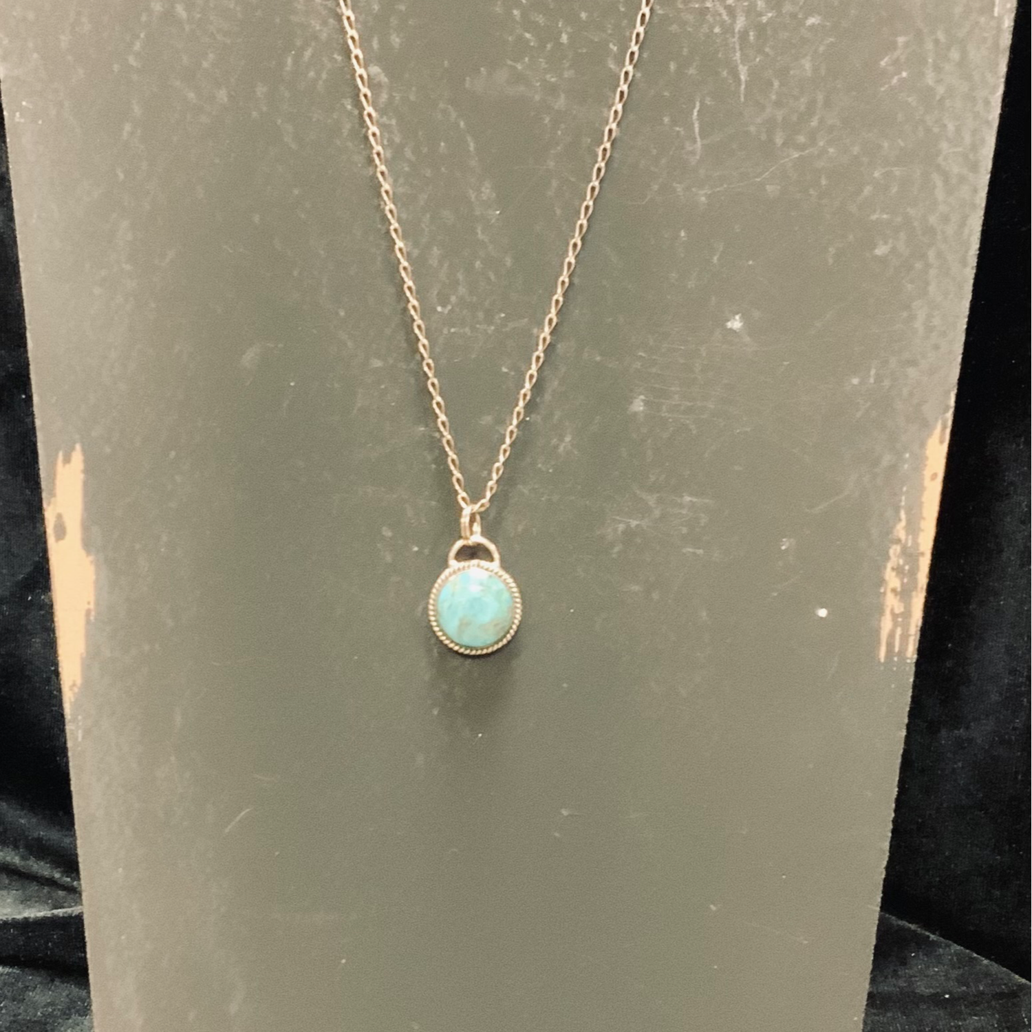 NECKLACE TURQ CIRCLE T317